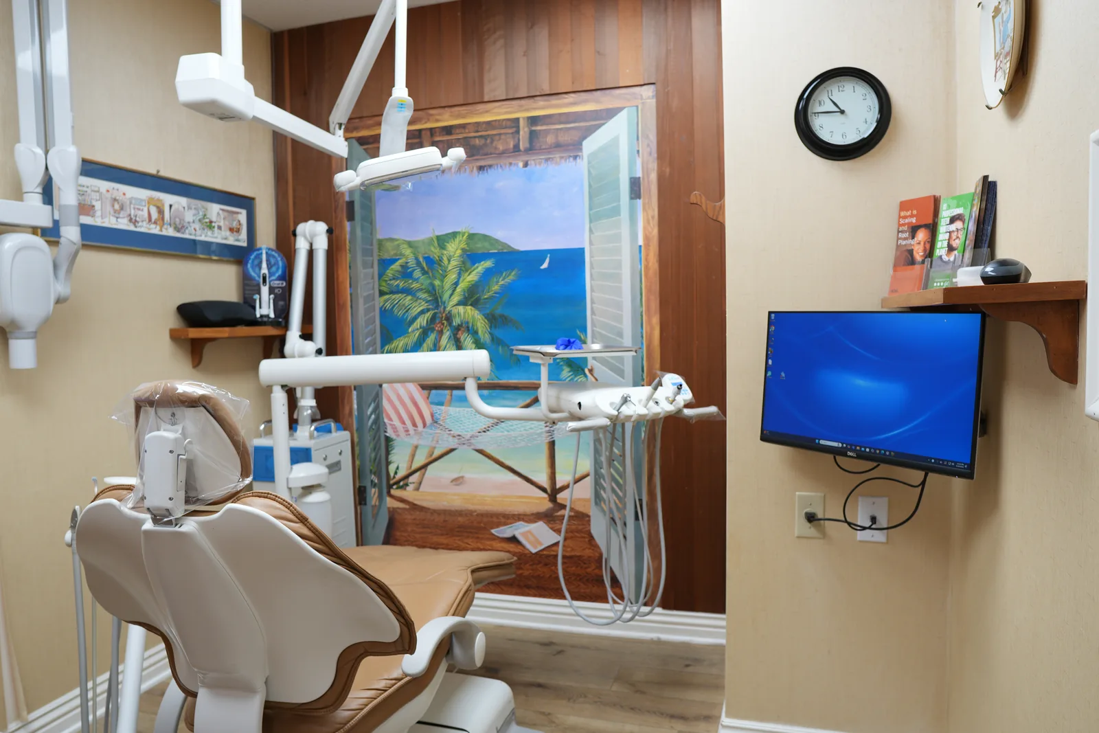A treatment room at Smile Tustin by Dr. Ezzy